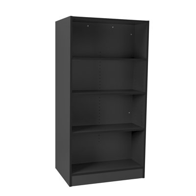 Bibliothèque en stratifié noir