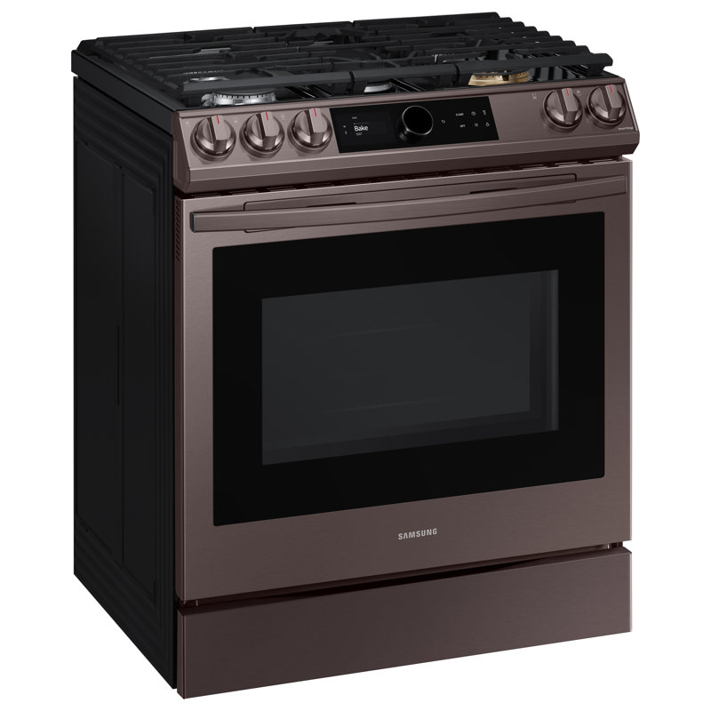 Cuisinière à gaz 30 po 6 pi³ avec plaque chauffante Smart, Bronze