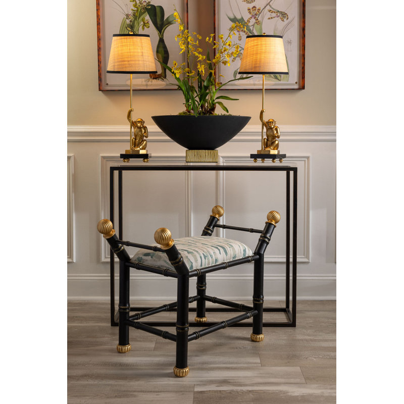 Boca Wilcrest Moss Bench, Black