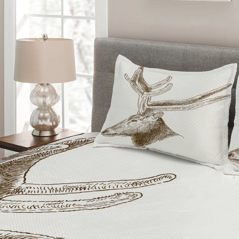 Rustic Coverlet, King Bedspread + 2 Shams