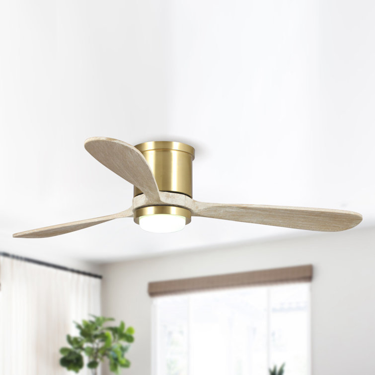 Katya 52'' 3 - Blade LED Standard Ceiling Fan with Remote Control and Light Kit Included