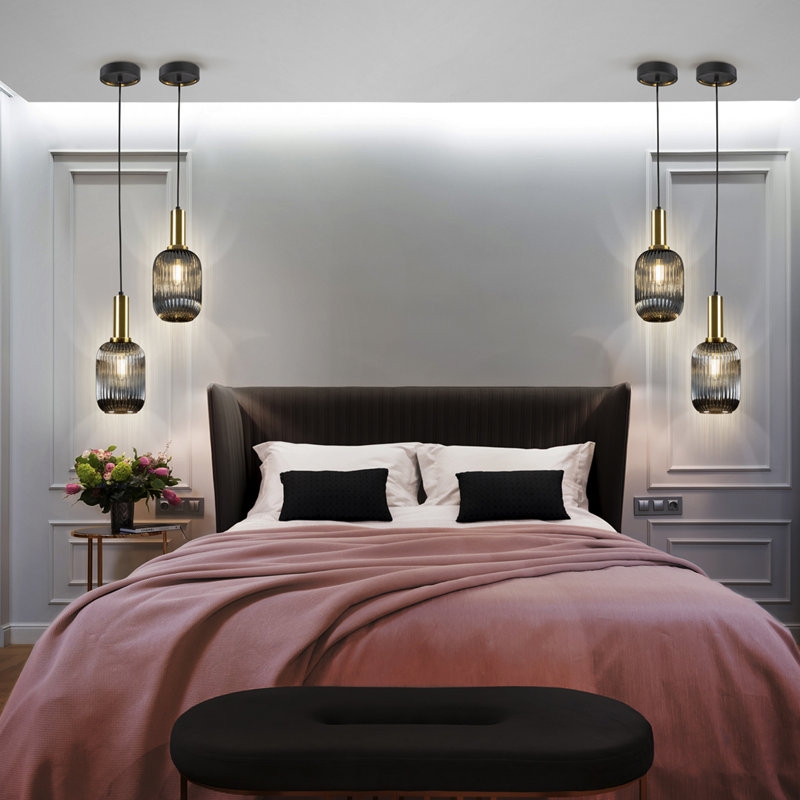 Halia 1 - Light Matte Black/Gold Single Pendant