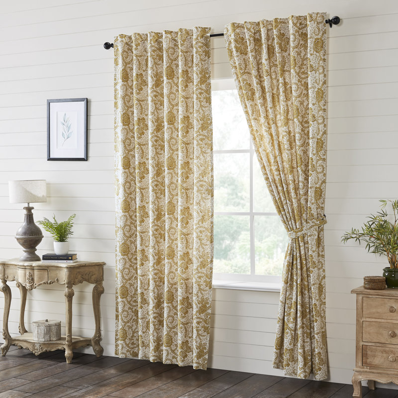 100% Cotton Room Darkening Curtain Panel Pair, 50" W x 96" L