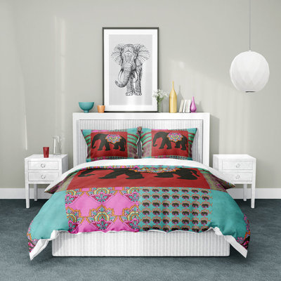 Bedding Sets Polyester Box Stitch Patchwork Duvet Cover & Insert