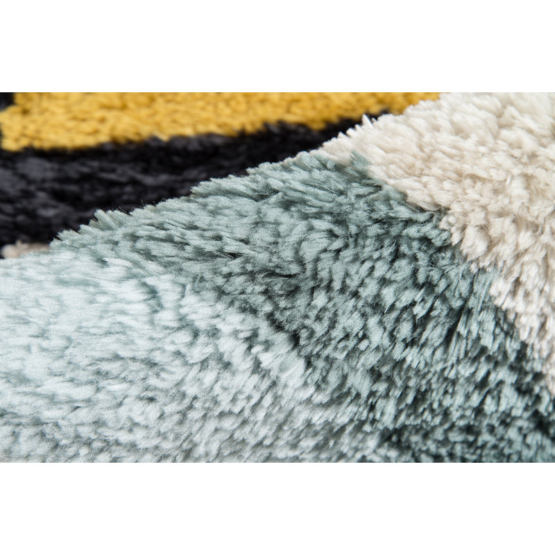 Alstrom Hand Tufted Geometric Indoor Rug, Rectangle 2' x 3'