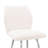 Mirano White Faux Leather And Brushed Stainless Steel 26" Counter Stool-744249256