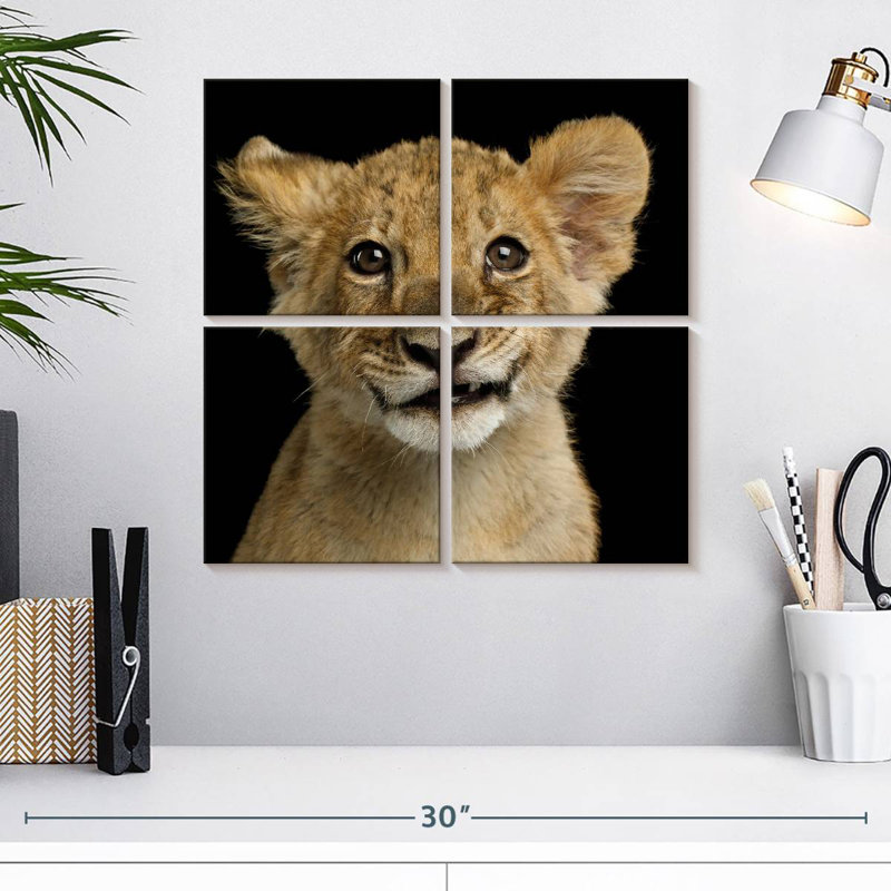 Tête de lion Brampt, H 18 po x l 18 po