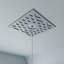 Médaillon de plafond de style architectural à chevron en PVC de 24 po x 6 1/4 po x P 1/4 po, nickel-40714704-40714685