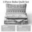 Ensemble de 3 courtepointe Boho Bohemian-122256998-122256985
