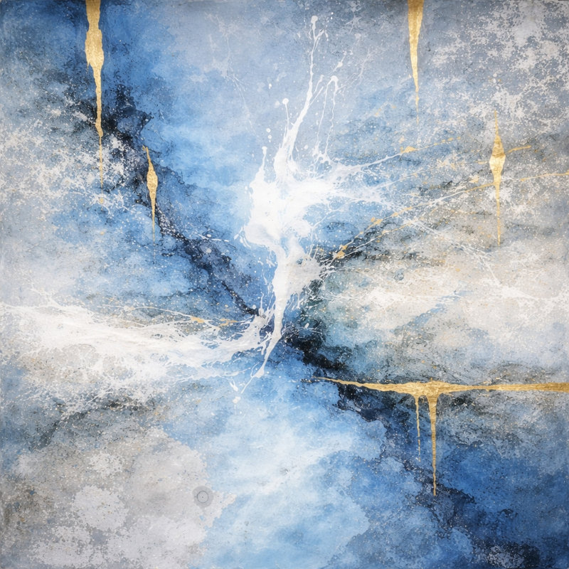 «Midnight Arc», art mural sur toile tendue, L 40 po x H 30 po x P 1,5 po