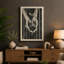 Deer in Starlight Japandi - Wrapped Canvas-1388777289-1388777335