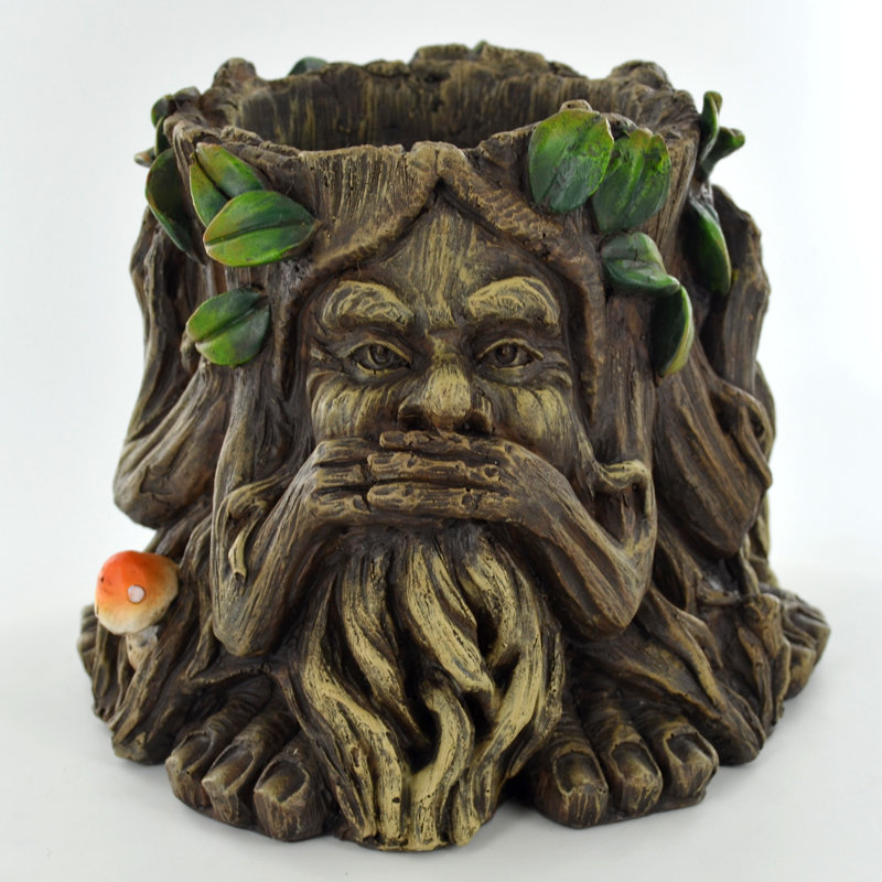 Granjeno Tree Ent Resin Statue Planter