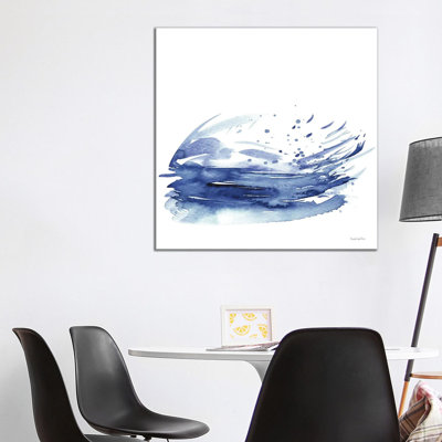 Coastal Splash IV by Mercedes Lopez Charro - Wrapped Canvas Painting