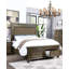 Mobilier de chambre à coucher de style traditionnel avec tête de lit à tiroirs et tête de lit 1 pièce
