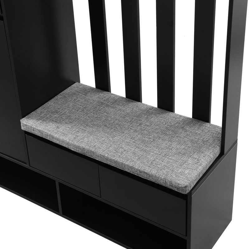 Hall Tree 100cm Wide, Black