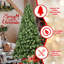Arbre de Noël en PVC pré-éclairé avec 200 lumières UL, 551 pointes, fil de mémoire à dépliage automatique, assemblage facile avec support en métal stable - entièrement artificiel-484628576