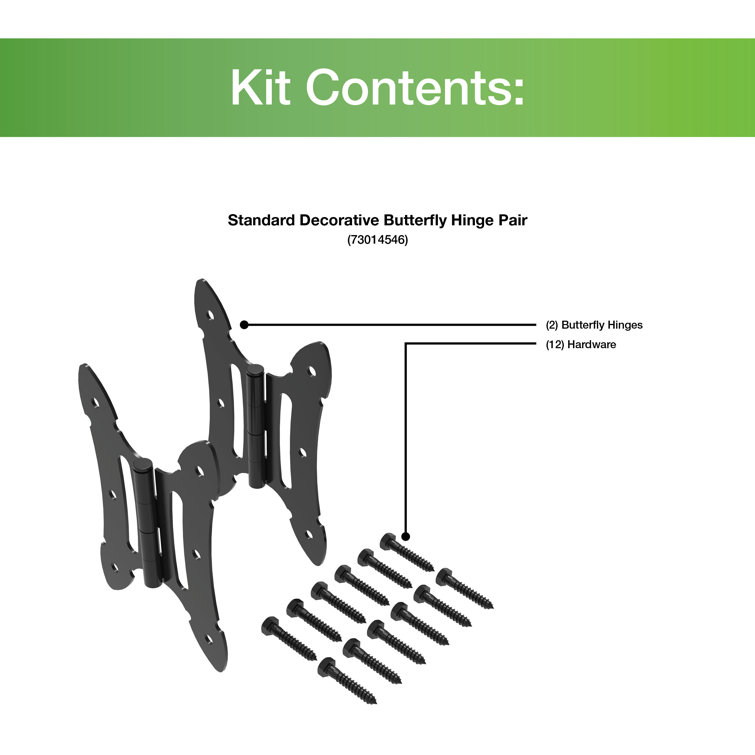 Ornamental Butterfly Hinge