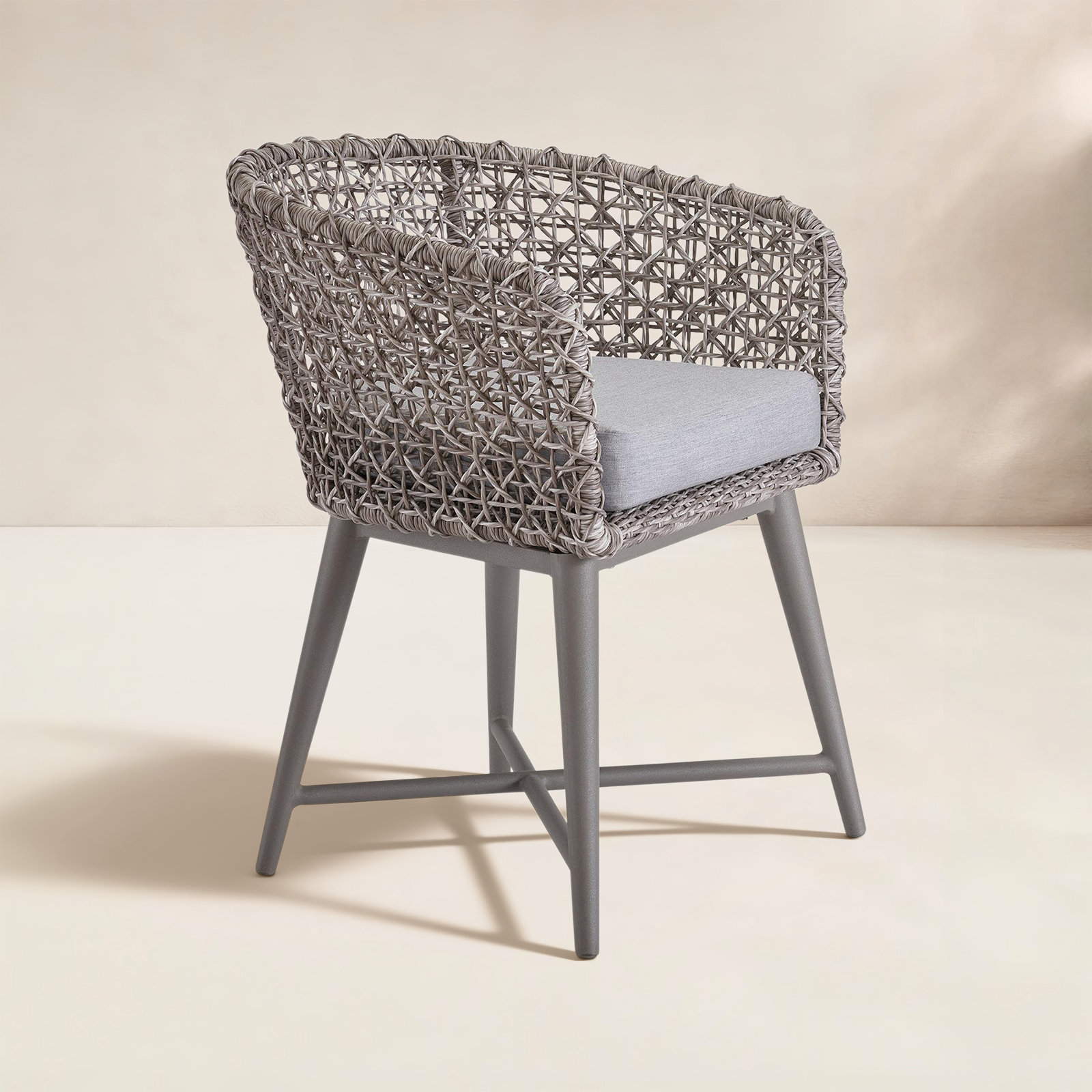 Framboise Aluminum Patio Armchair