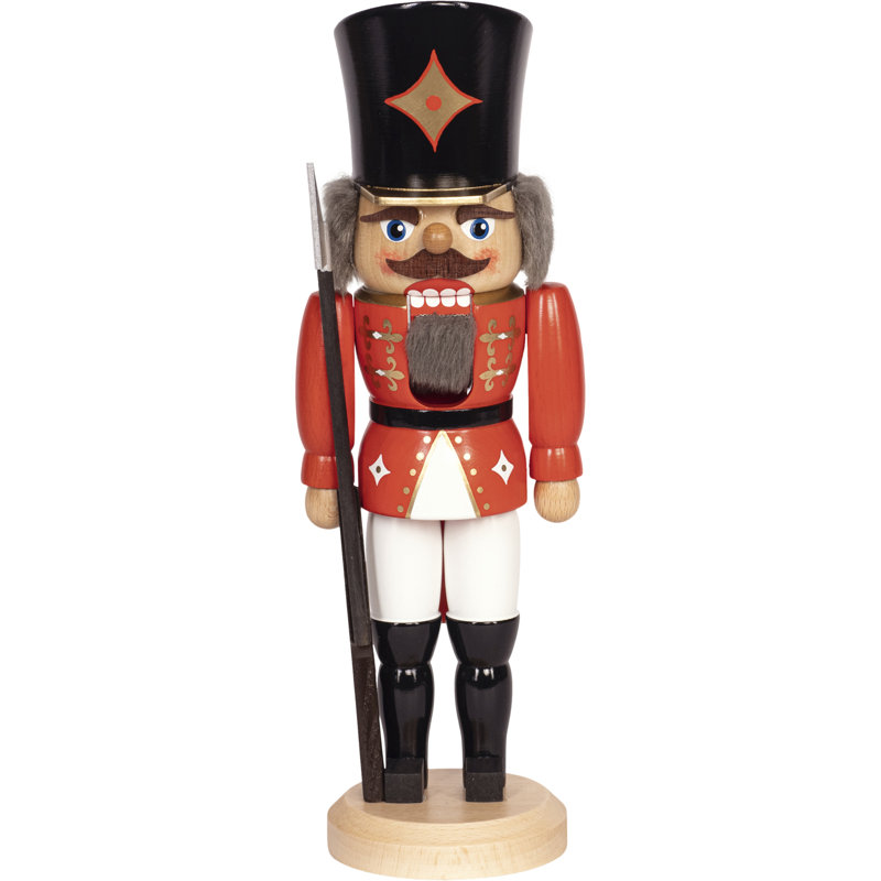 Soldier Nutcracker, 36cm H x 11cm W x 11cm D, Red/White