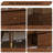 59.06"Brown Solid Wood Ash Nine-Drawer Cabinet