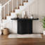 57'' Console Table With Tambour Design, Extra Long Sofa Table For Hallway, Entryway, Living Room-886477273