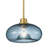 11" Coastal Round Pendant With Blue Seeded Glass Shade-1568402656