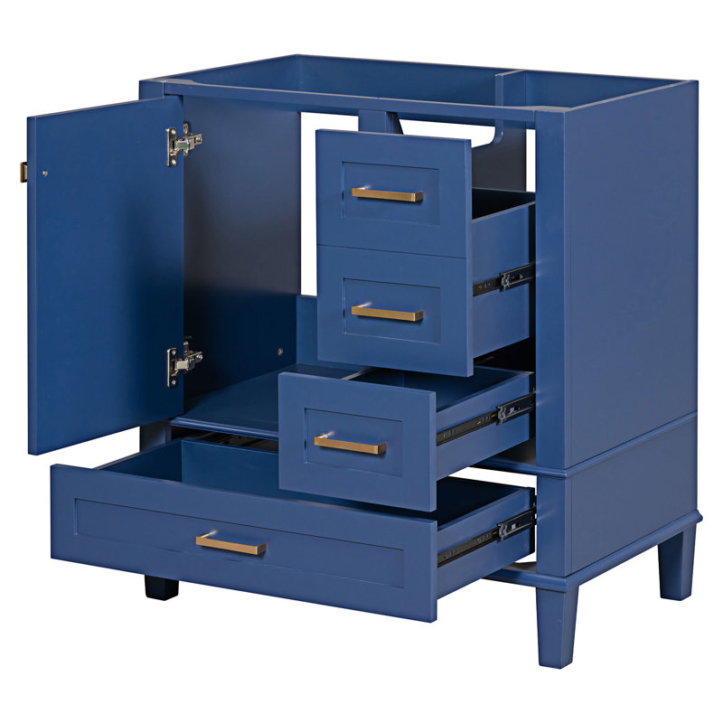 Base de meuble-lavabo simple 29,4 po seulement, Bleu