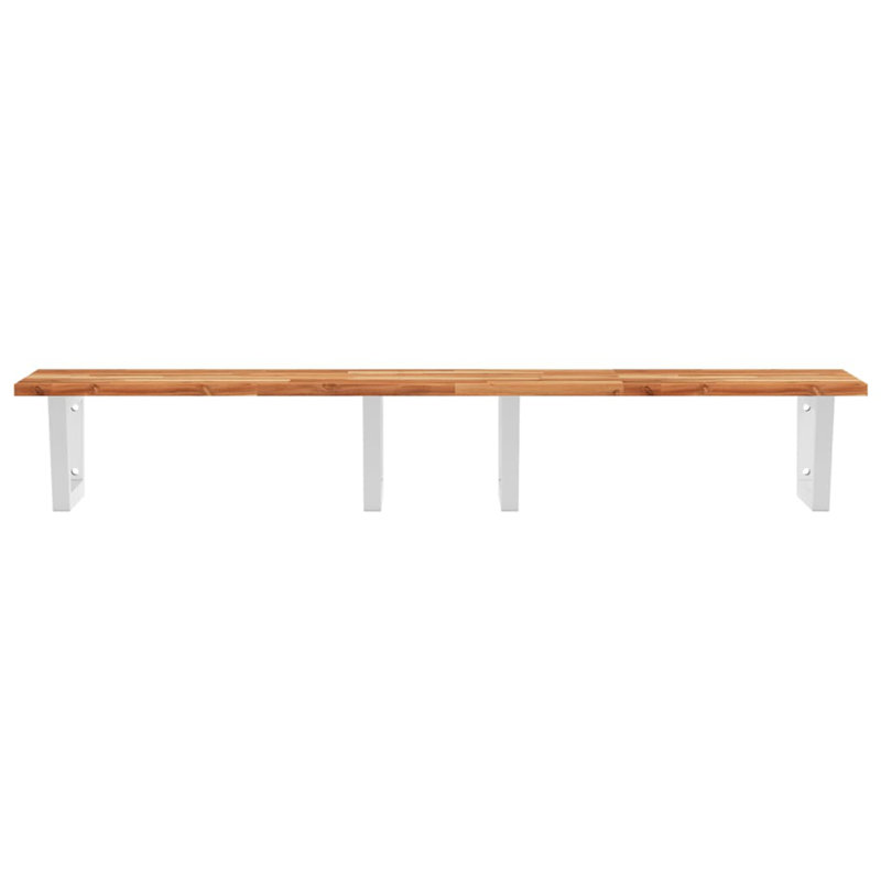 Accent Shelf, White, 2" H x 140" W x 50" D