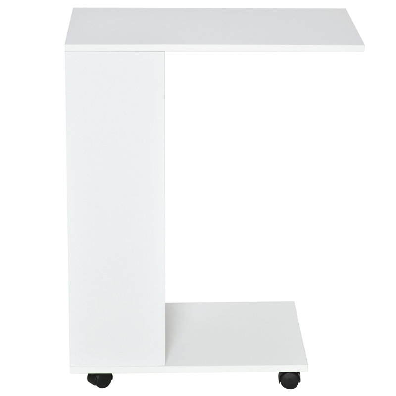 Brigitte 76cm H x 60cm W Book Cart with Wheels, White