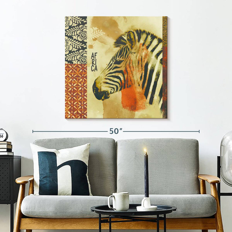 Crowle Zebra Afrique, H 30 po x l 30 po