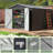 8 ft. W x 8 ft. D Outdoor Metal Shed Storage with Floor, Updated Frame Structure and Lockable Doors(64 sq. ft)