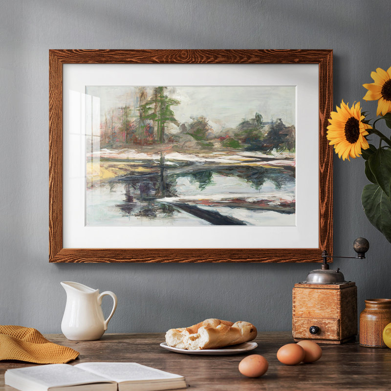" Quiet Reflection ", Maple Framed, 22" H x 32" W x 1.5" D