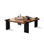 Table basse carrée en bois massif