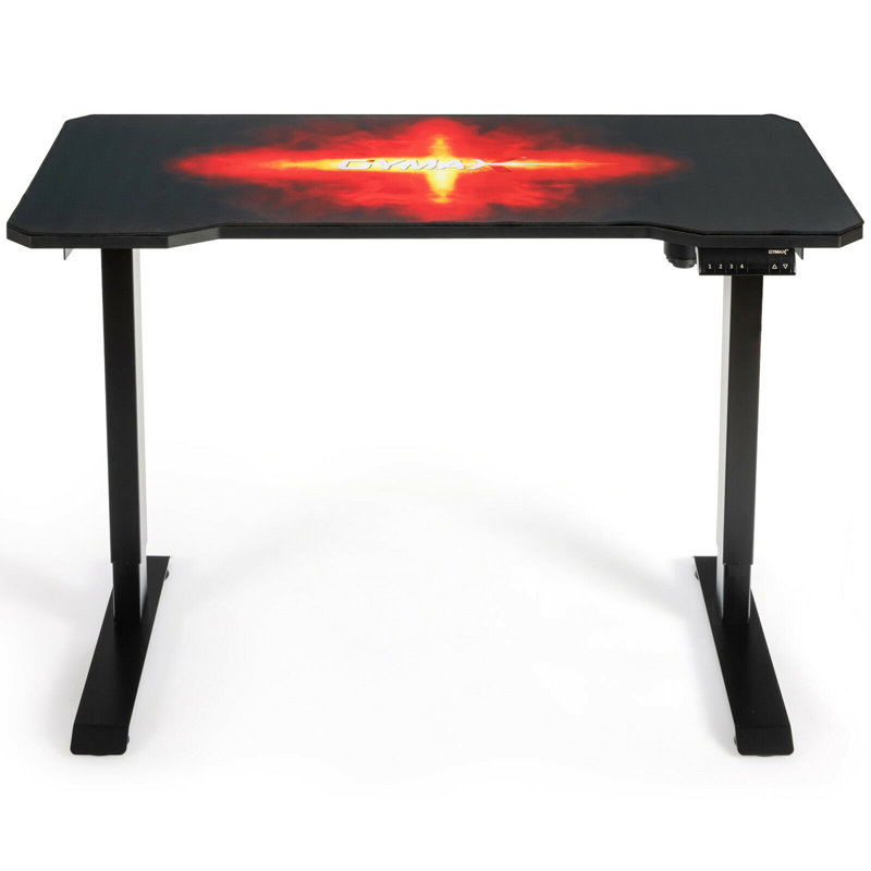 Bartman Adjustable Metal Base Computer Table