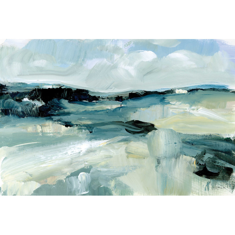 Paysage balayé par le vent, H 20 po x l 30 po