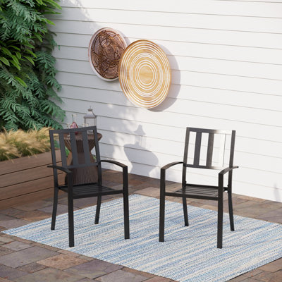 Stackable Outdoor Patio Dining Armchair