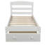Structure de lit plateforme avec tiroir de rangement et support en lattes de bois, une solution durable et confortable pour la chambre à coucher sans sommier tapissier