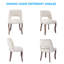 Ensemble de chaises de salle à manger en bois (ensemble de 2), chaises de salle à manger rembourrées modernes pour la cuisine, chaises de style rustique convenant à la cuisine et à la salle à manger