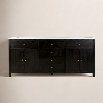 Celine 72" Acacia Double Bathroom Vanity