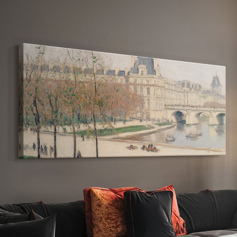 Série paysage - Lxxx - Toile tendue avec châssis - Prêt à accrocher, H 16 po x l 40 po