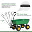 Large 109*52*94 cm Steel 1 Piece Garden Dump Cart Green with Tipping Function