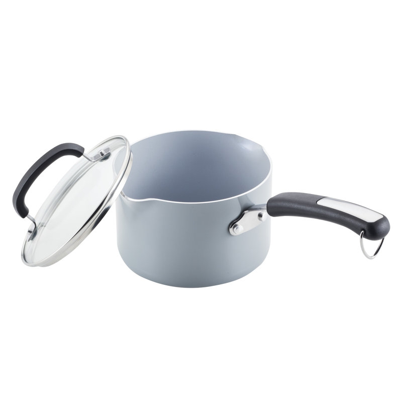 Gray 13-Piece Nonstick Aluminum Cookware Set with Utensils