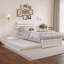 Lit plateforme en bois massif Lamareon avec pied de lit et lit gigogne-1852938157-1852938156