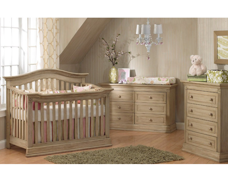 Ensemble de chambre de bébé convertible Montana, Blanc émaillé