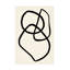 Art sur toile, lignes noires 03-79215907