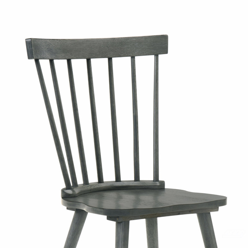 [Ensemble de 2] Chaises de ferme rustiques, chaises d'appoint en bois massif, Gris