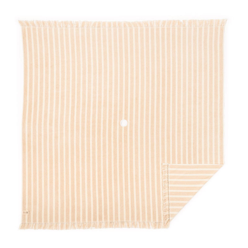 The Beach Blanket, Tan/White