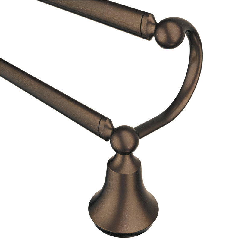 Wynford Double 24" Wall Mounted Towel Bar, Oil Rubbed Bronze