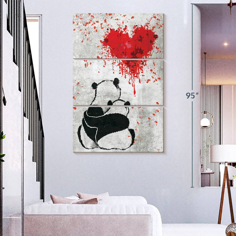 Hardie Panda Romance, 32" H x 20" W
