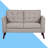 Upholstered 55.9'' Loveseat-1388855158